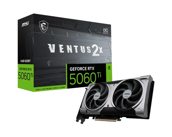 SVGA MSI RTX5060Ti Ventus 2X Plus OC 16GB GDDR7, V535-005R Slika 1