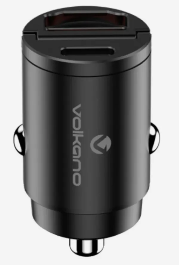 Nedefinisan USB auto punjač Volkano Obscurix Series VK-8007-BK 30W USB-A + USB-C Slika 4