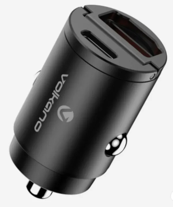 Nedefinisan USB auto punjač Volkano Obscurix Series VK-8007-BK 30W USB-A + USB-C Slika 3