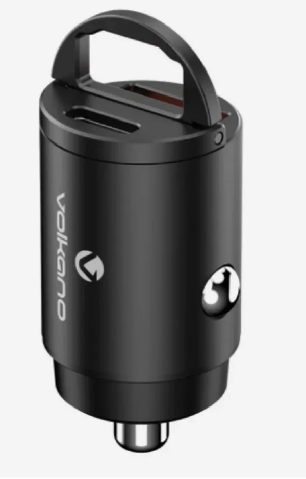 Nedefinisan USB auto punjač Volkano Obscurix Series VK-8007-BK 30W USB-A + USB-C Slika 2