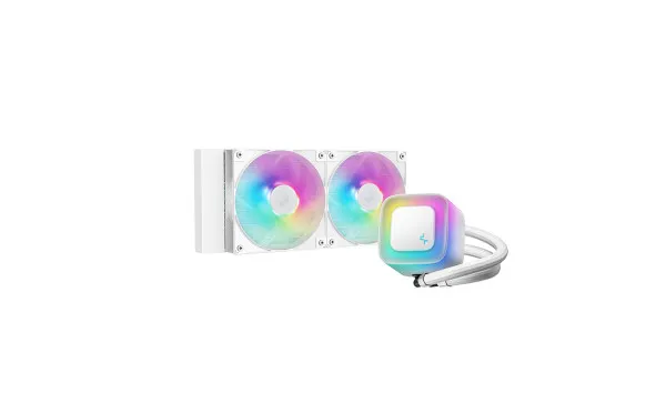 CPU Hladnjak DeepCool LE240 V2 ARGB Belo, R-LE240-WHAMMN-G-2 Slika 1