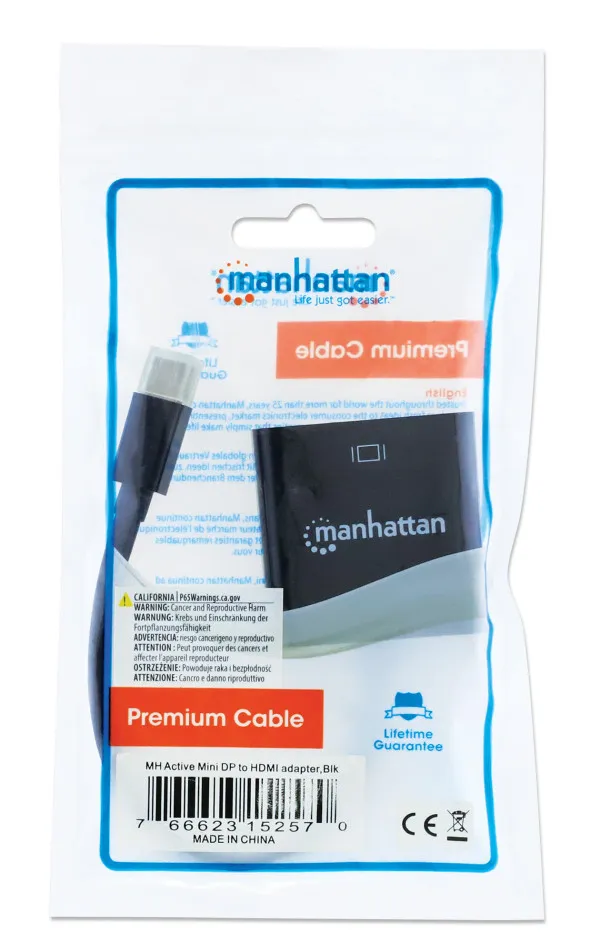 Adapter Manhattan 152570 Active Mini DisplayPort na HDMI 4K@60Hz Slika 3