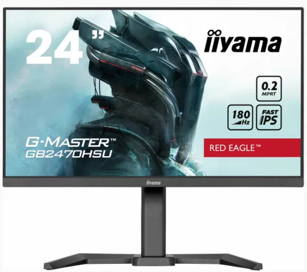 iiyama Monitor 23.8" Iiyama GB2470HSU-B6 IPS 1920x1080/180Hz/0.2ms/HDMI/DP/USB/zvučnici Slika 1