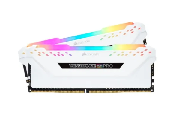 CORSAIR RAM Corsair VENGEANCE RGB PRO DDR4 32GB (2x16GB) 3200MHz CMH32GX4M2E3200C16W Slika 1