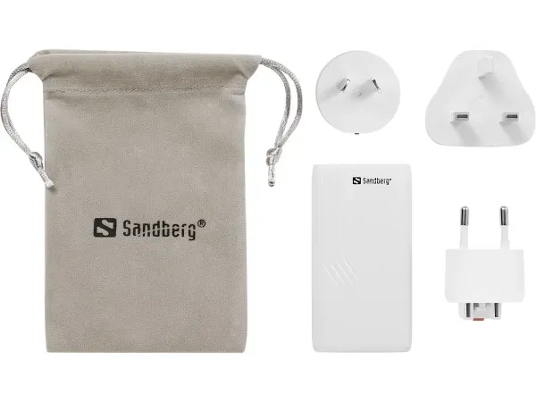 Sandberg 4in1 TravelCharger 2xUSB-C/A 65W 441-68 Slika 2