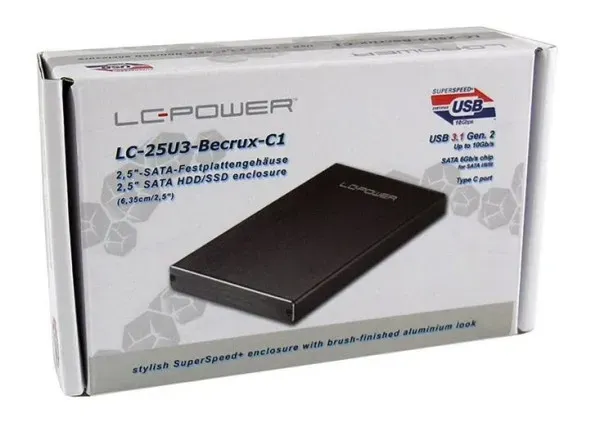 HDD Rack LC Power 2.5" LC-25U3-Becrux-C1 SATA USB3.1 type C Slika 2