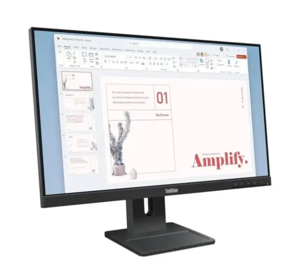 Monitor 23,8" Lenovo E24-40 64BAMAT1EU IPS 1920x1080/4ms/100Hz/HDMI/VGA/DP/Pivot Slika 4