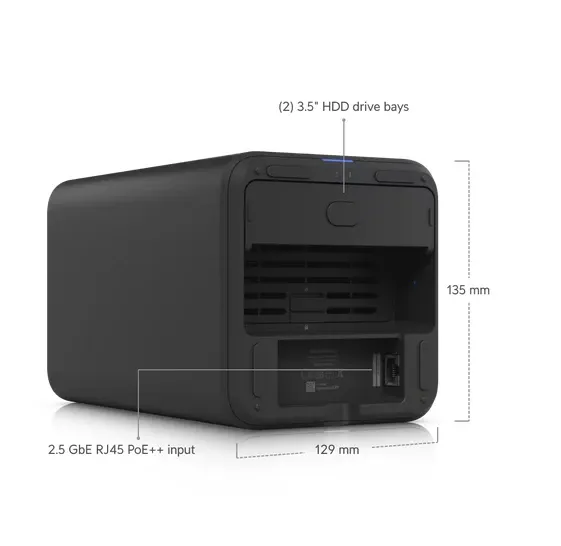 HDD NAS Storage Ubiquiti UniFi UNAS 2-Bay Black Slika 2