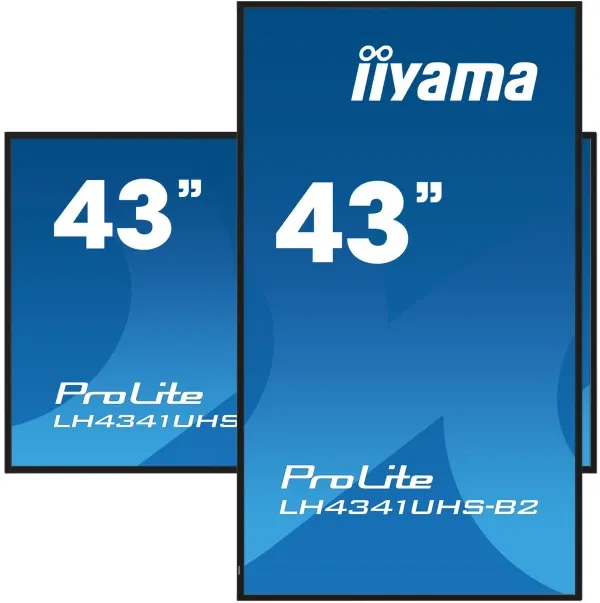 iiyama Digitalni ekran 43" Iiyama LH4341UHS-B2 IPS 3840x2160/8ms/HDMI/VGA/USB/zvucni Slika 4