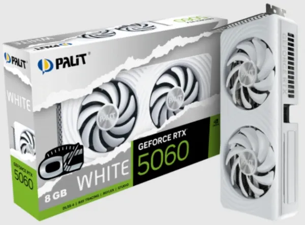 Palit VGA PALIT RTX 5060 White OC 8GB GDDR7 Slika 1