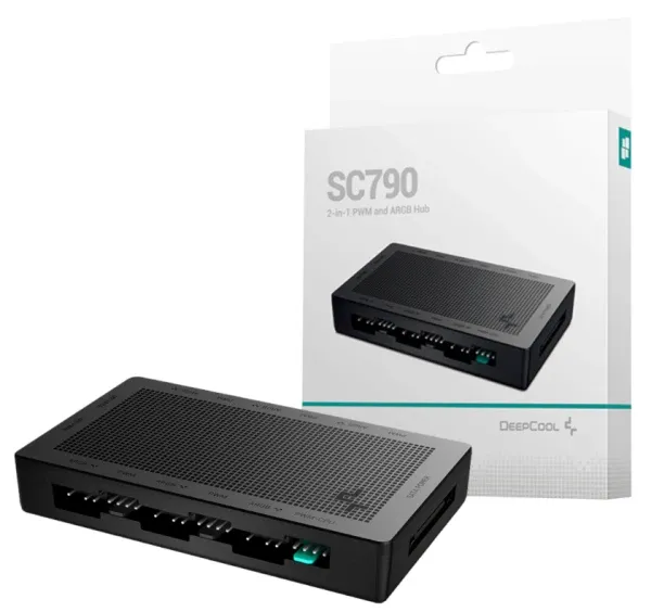 HUB DeepCool 6 Ports x 4Pin PWM, R-SC790-BKNSNN-G Slika 2