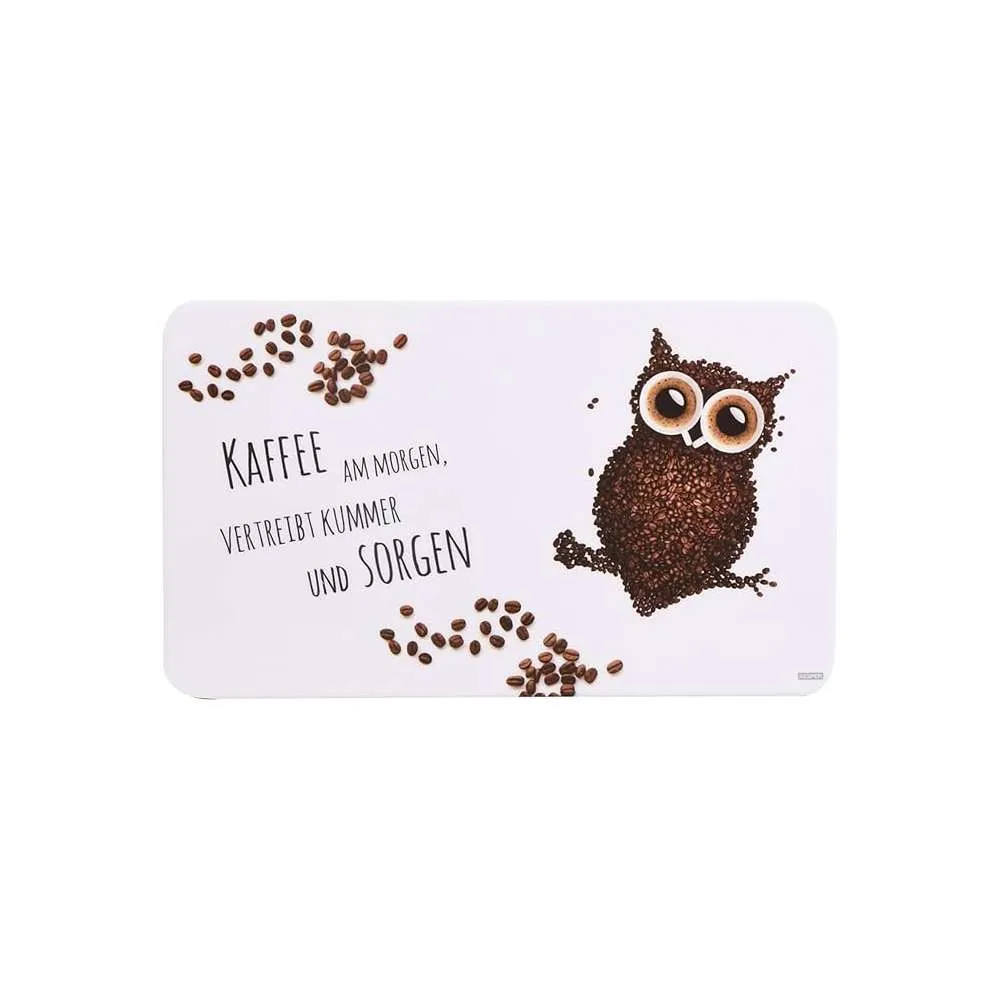 KESPER KSP32369 DEKORATIVNI PODMETAČ ZA DORUČAK MELAMIN 23,5X14CM COFFEE OWL Slika 1