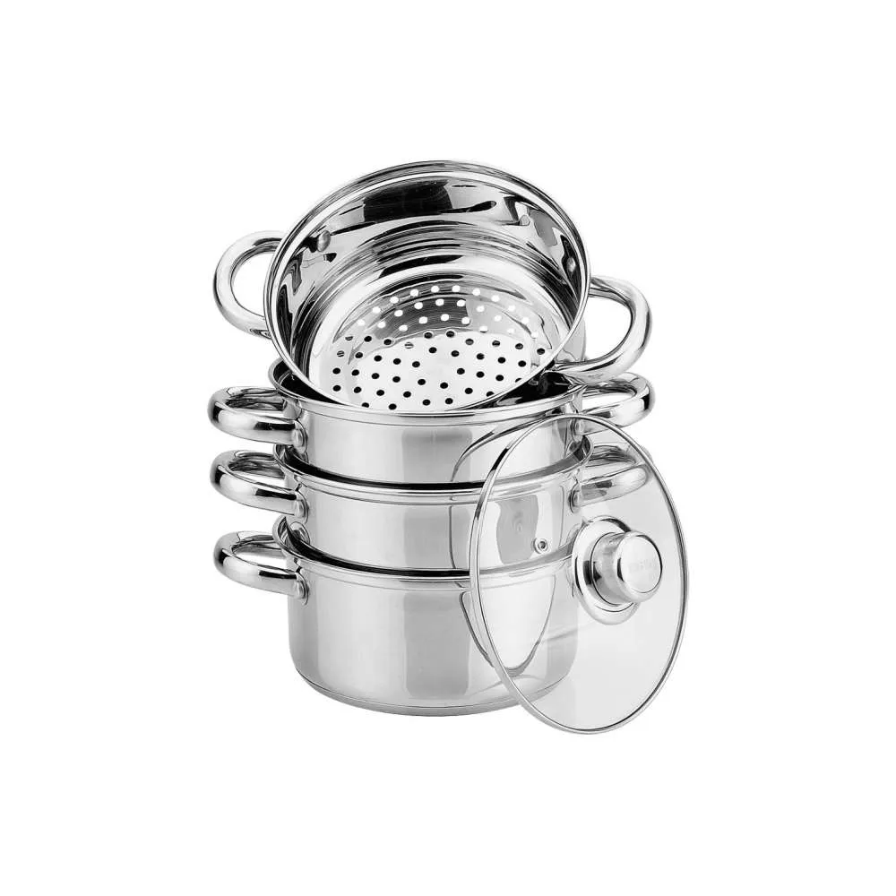 KINGHOFF KH3320 SET ŠERPI 5/1 ZA KUVANJE NA PARI 5L 24CM Slika 1