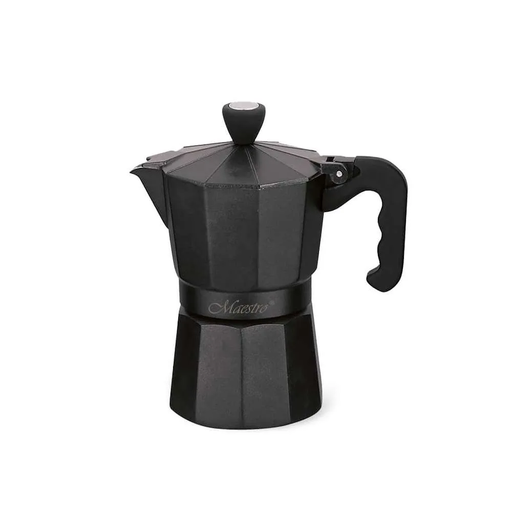 MAESTRO MR1666-6BK DŽEZVA ZA ESPRESSO KAFU 6 ŠOLJICA CRNA 300ML Slika 1