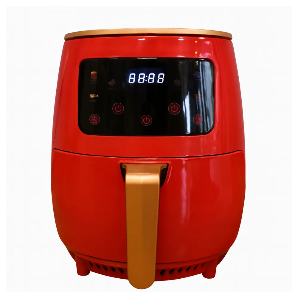 QUANTEK Q1301RD AIR FRYER SA TAJMEROM LCD 6L 1600W CRVENA Slika 1