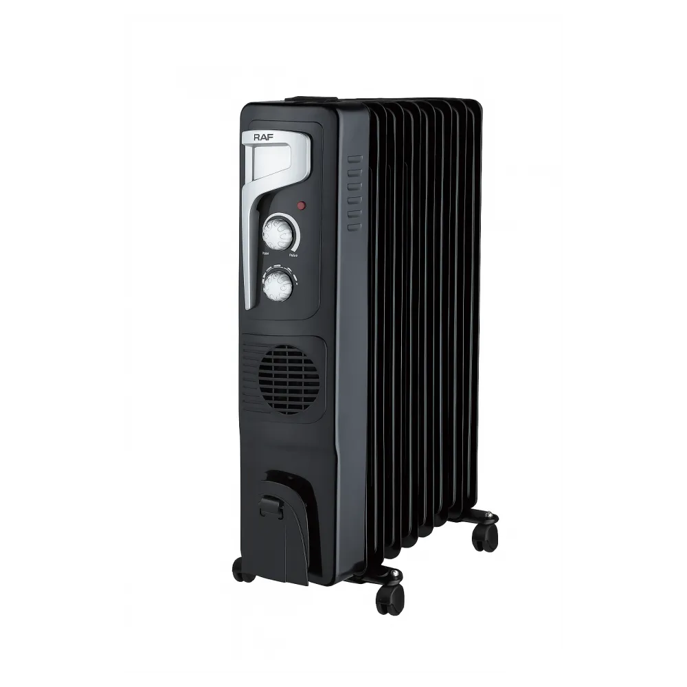 RAF R.0929B ULJNI RADIJATOR SA VENTILATOROM 9 REBARA CRNI 2400W Slika 1