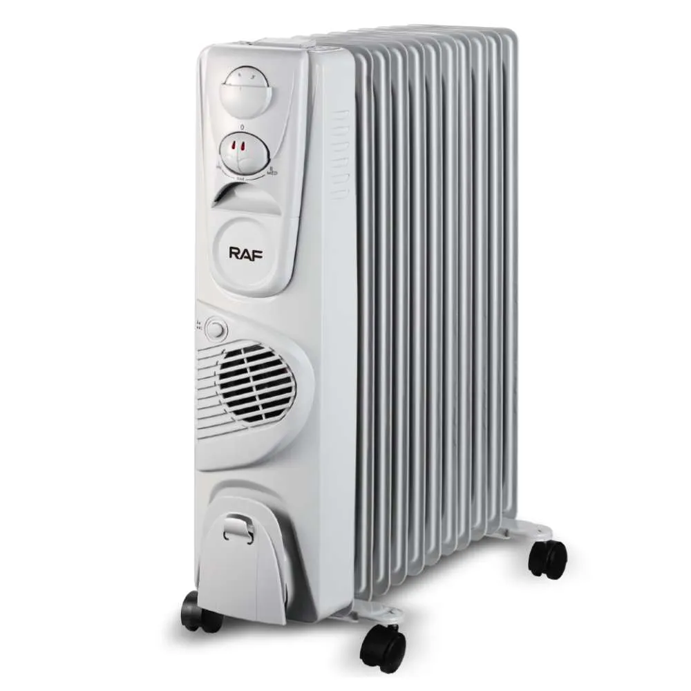 RAF R.1131W ULJNI RADIJATOR SA VENTILATOROM 11 REBARA BELI 2900W Slika 1