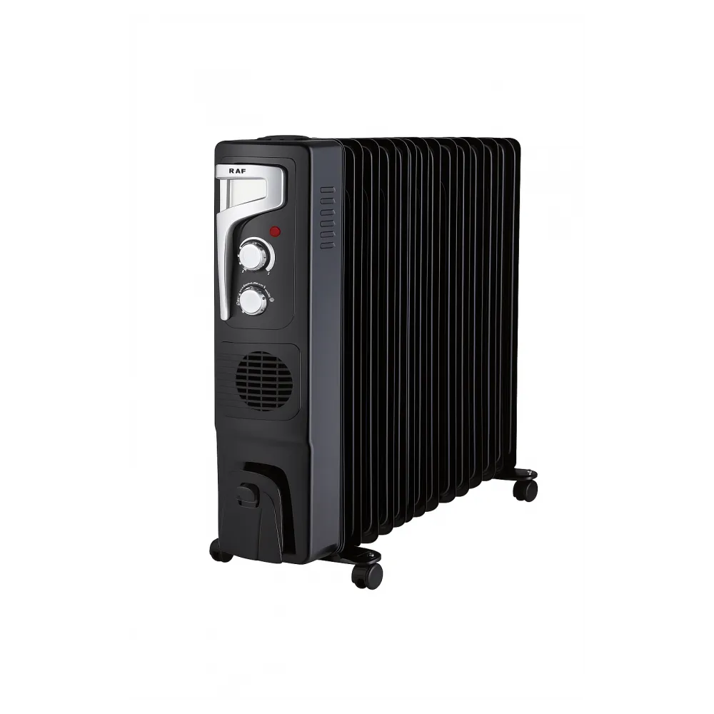 RAF R.1329B ULJNI RADIJATOR SA VENTILATOROM 13 REBARA CRNI 2900W Slika 1