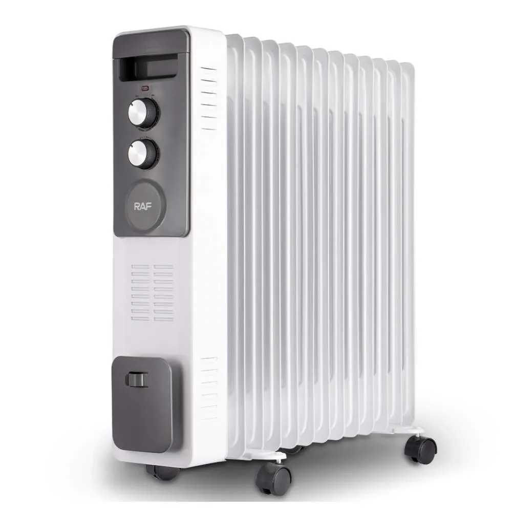 RAF R.1338W ULJNI RADIJATOR SA VENTILATOROM 13 REBARA BELI 2900W Slika 1