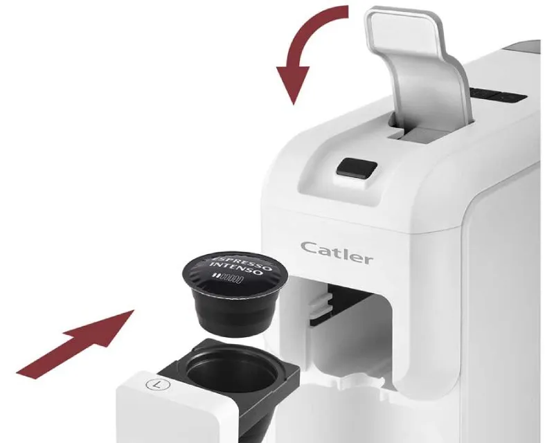 CATLER ES 702 Porto W Espresso aparat za 3 vrste kapsula i mlevenu kafu beli  Slika 5
