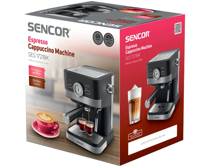 SENCOR SES 1721BK Aparat za espresso kafu  Slika 9