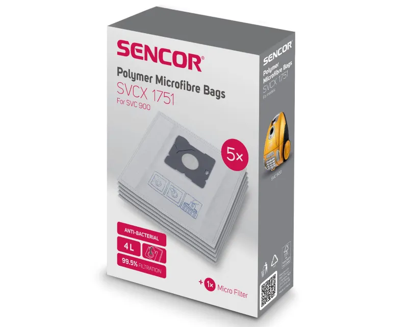 SENCOR SVCX 1751 (5pcs) Kese za usisivač SVC 900 Slika 2