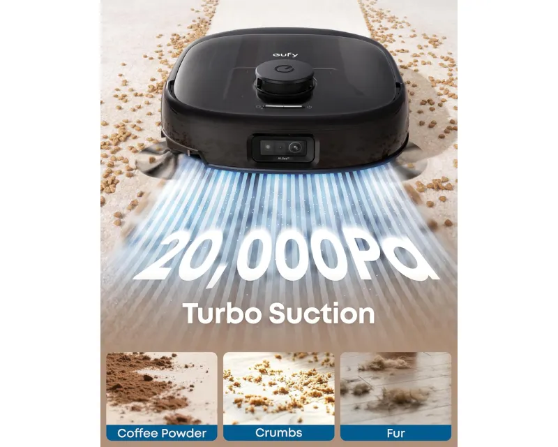 ANKER Eufy Omni E25 HydroJet Robot Usisivač sa bazom crni Slika 6