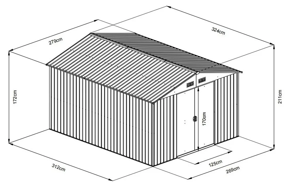 FIELDMANN FZDO 1009 baštenska kućica Slika 3