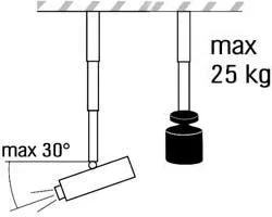 VEGA CM 25-1170 univerzalni plafonski nosač za projektor  Slika 2