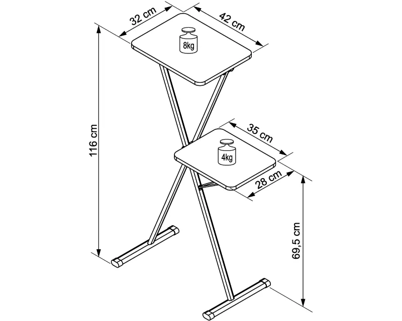 VEGA AVX 12B stalak za projektor - Slika 2