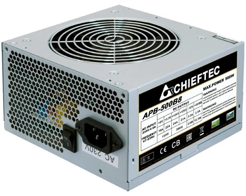 CHIEFTEC APB-500B8 500W VALUE 80Plus White napajanje bulk 