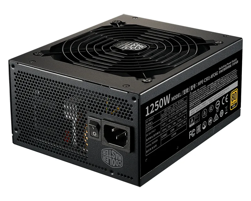 COOLER MASTER MWE Gold V2 1250W napajanje (MPE-C501-AFCAG-3EU) 10Y - Slika 2