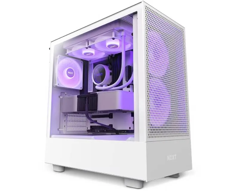 NZXT H5 Flow RGB Gaming kućište belo (CC-H51FW-R1)  - Image 1