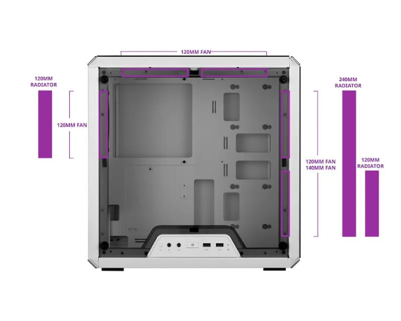 COOLER MASTER MasterBox Q300L modularno kućište (MCB-Q300L-WANN-S00) belo - Slika 7