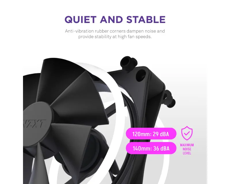 NZXT F140RGB Core 140mm ventilator crni (RF-D14SF-B1)  Slika 6