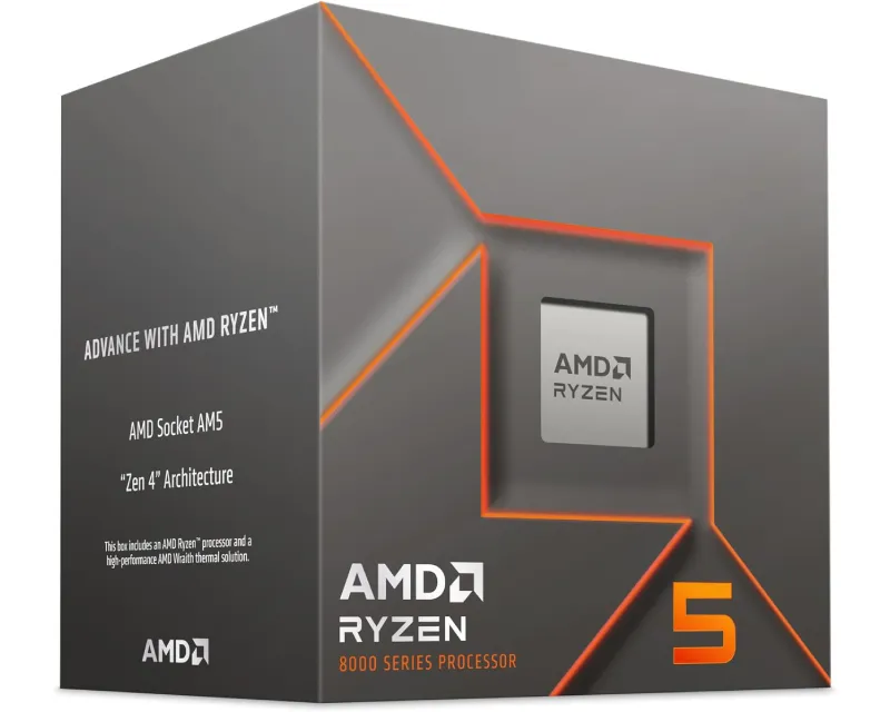 AMD RYZEN 5 8400F 6 cores do 4.7 GHz BOX (100-100001591BOX) procesor Slika 1