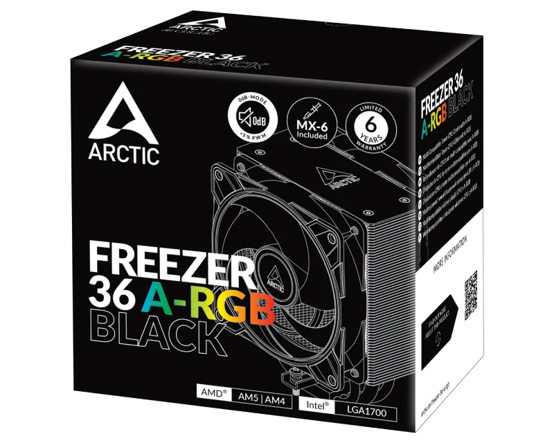 ARCTIC Freezer 36 A-RGB Black procesorski hladnjak (ACFRE00124A) Slika 8