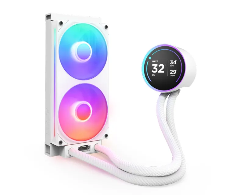 NZXT Kraken Elite 240 RGB V2 vodeno hlađenje belo (RL-KR24E-W2)  Slika 2