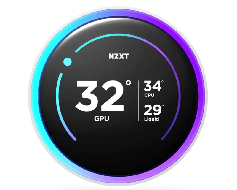 NZXT Kraken Elite 240 RGB V2 vodeno hlađenje belo (RL-KR24E-W2)  Slika 3