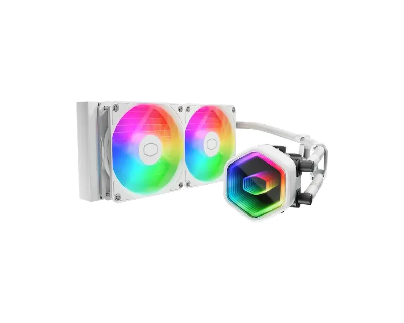 COOLER MASTER MasterLiquid 240 Core II ARGB vodeno hlađenje belo (MLW-D24M-A18PA-RW) Slika 1