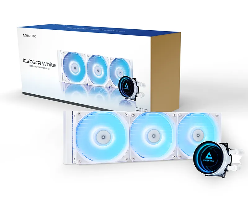 CHIEFTEC Iceberg 360 CLC-360-RGB-W belo vodeno hlađenje Slika 9