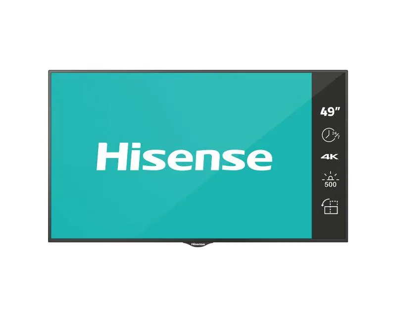 HISENSE 49 inča 49BM66AE 4K UHD 500 nita Digital Signage Display - 24/7 Operation Slika 2