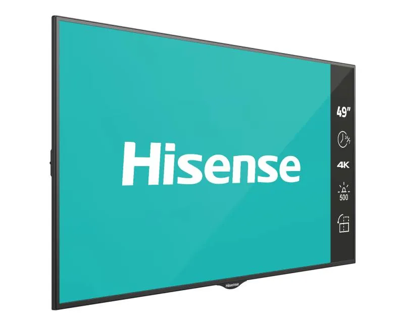 HISENSE 49 inča 49BM66AE 4K UHD 500 nita Digital Signage Display - 24/7 Operation Slika 3