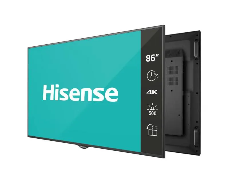 HISENSE 86 inča 86BM66AE 4K UHD 500 nita Digital Signage Display - 24/7 Operation 