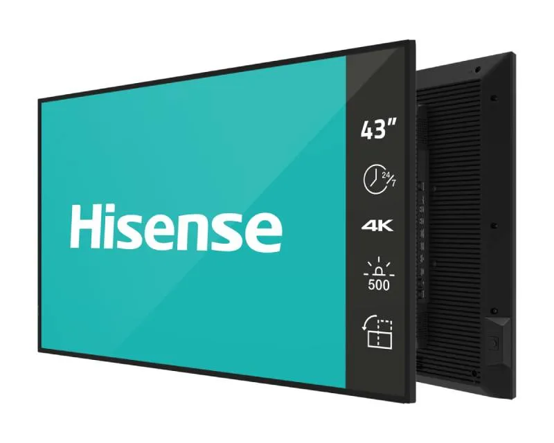 HISENSE 43 inča 43DM66D 4K UHD 500 nita Digital Signage Display - 24/7 Operation  Slika 1