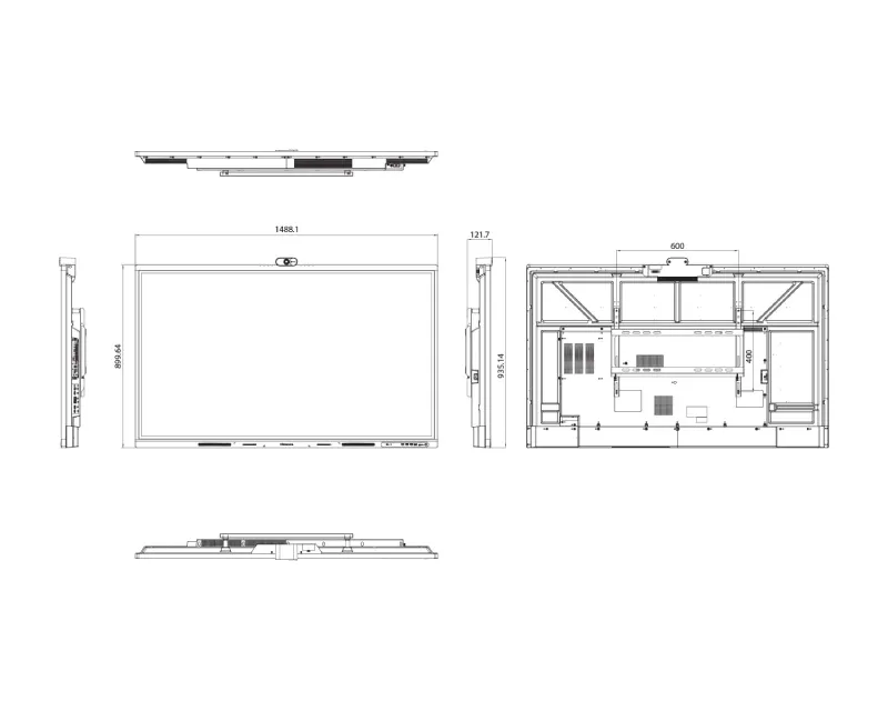 HISENSE 65 inča 65WM6FE 4K UHD LED 400 nita Interactive Display sa kamerom Slika 4