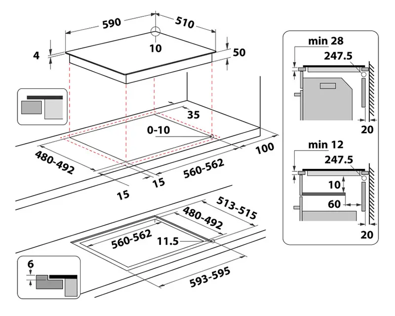 WHIRLPOOL WL S7260 NE Indukcijska ploča  Slika 7