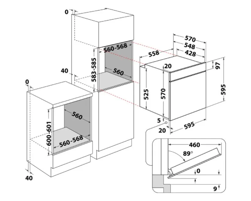 WHIRLPOOL OMK58HU1X ugradna rerna - Slika 9