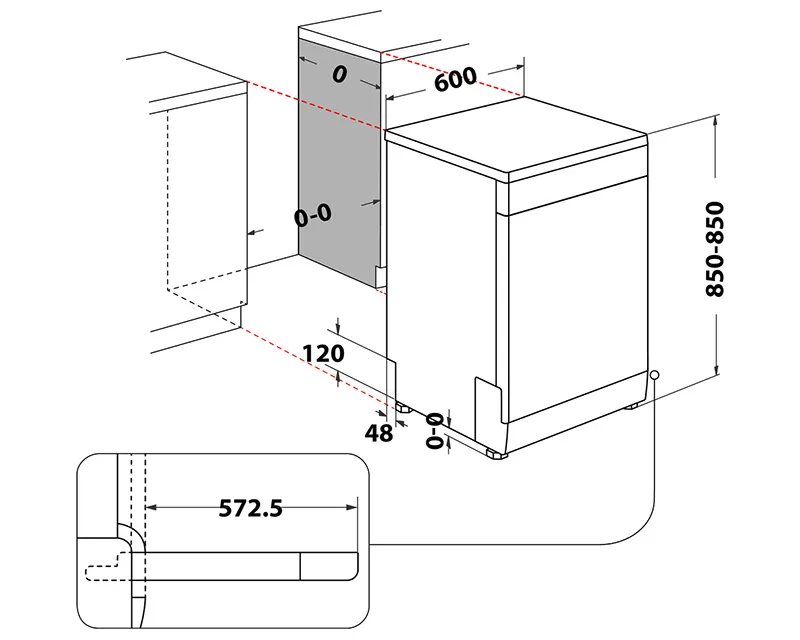 WHIRLPOOL W2F HD624 X mašina za pranje sudova - 60cm  Slika 5