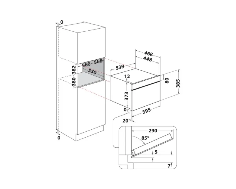 WHIRLPOOL WMD44ME ugradna mikrotalasna rerna  Slika 7